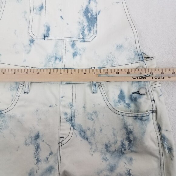 HUDSON Jeans Size S Cloud Marble Sloane Overalls Shorts Shortalls - Picture 12 of 13